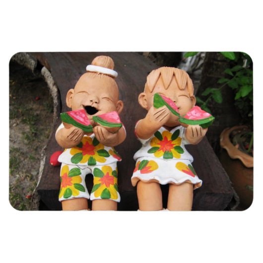 Happy Watermelon Friends Magneet (Horizontaal)