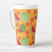 Happy Watermelon patroon Latte Mok (Linkerhoek)