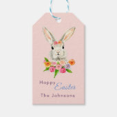 Happy waterverf-broodroze cadeaulabel (Voorkant)