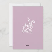 Happy waterverf bunny feestdagenkaart (Achterkant)