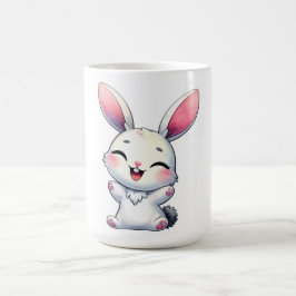 Happy Waterverf Bunny Koffiemok