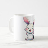 Happy Waterverf Bunny Koffiemok (Voorkant links)