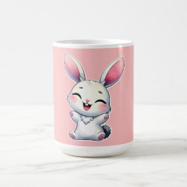 Happy Waterverf Bunny Koffiemok