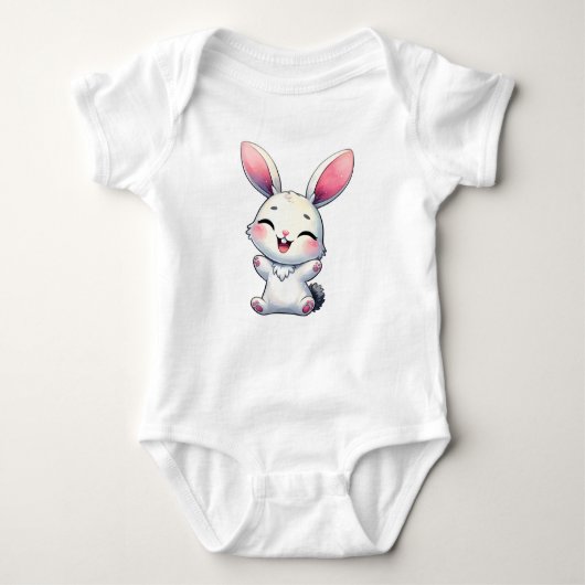 Happy Waterverf Bunny Romper (Voorkant)
