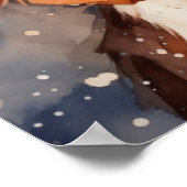 Happy Waterverf Dog Art Print (Hoek)