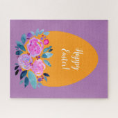 Happy waterverf floral egg legpuzzel (Horizontaal)