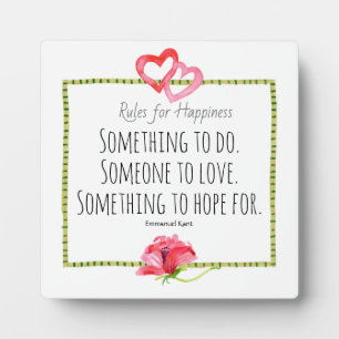 Happy Waterverf harten/blauw Inspirerend Fotoplaat