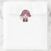 Happy Wave Anime Sticker (Tas)
