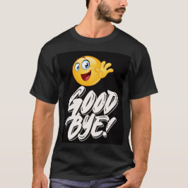 Happy Waving Emoji Afscheid - Leuk Afscheid T-shir T-shirt