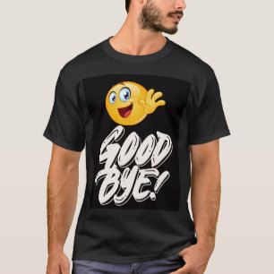 Happy Waving Emoji Afscheid - Leuk Afscheid T-shir T-shirt