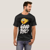 Happy Waving Emoji Afscheid - Leuk Afscheid T-shir T-shirt (Voorkant volledig)