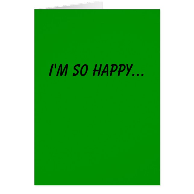 Happy We are Through Card (Voorkant)