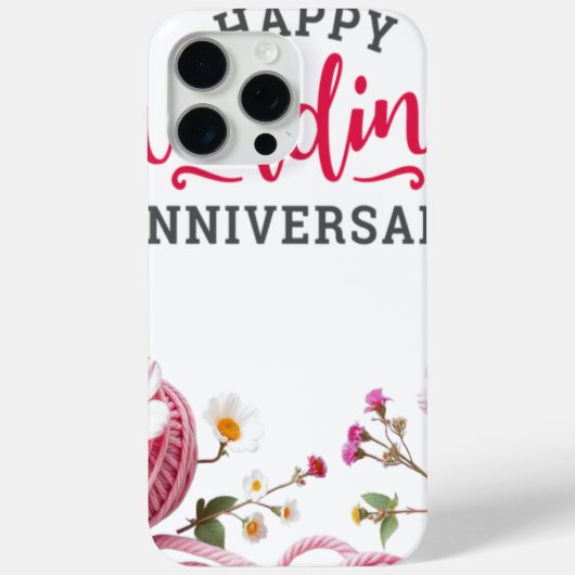 Happy wedding anniversary  Case-Mate iPhone case (Achterkant)