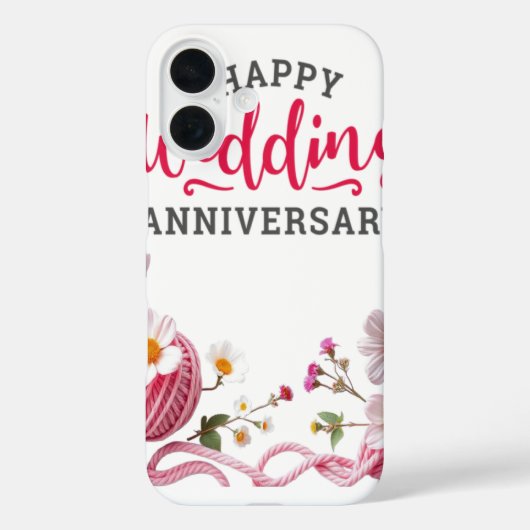 Happy wedding anniversary  Case-Mate iPhone case (Achterkant)