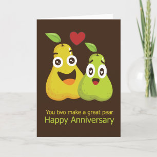 Happy Wedding Anniversary Great Pear Humor Kaart