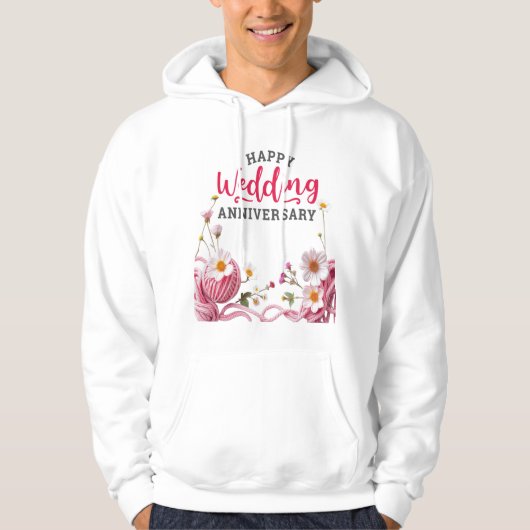 Happy Wedding anniversary  Hoodie (Voorkant)