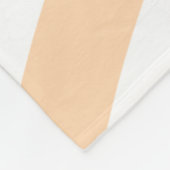 Happy wedding anniversary orange pastel lines name fleece deken (Hoek)