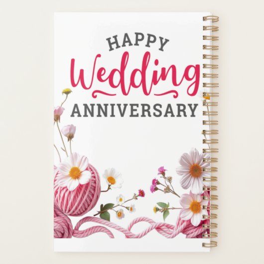 Happy wedding anniversary  planner (Achterkant)