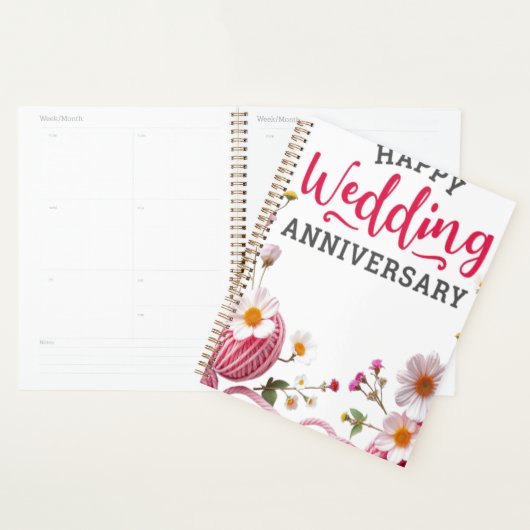 Happy wedding anniversary  planner (Display)