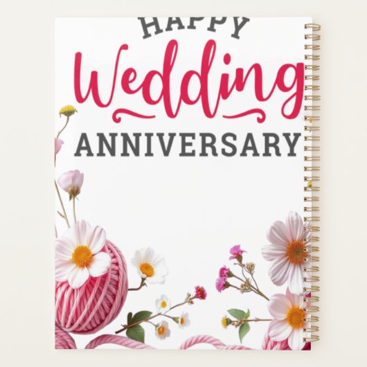 Happy wedding anniversary planner (Achterkant)