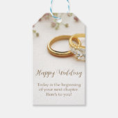 Happy Wedding Cadeaulabel (Voorkant)