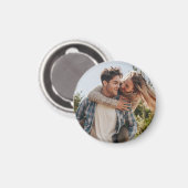 Happy Wedding Couple Photo Magneet (Voorkant / Achterkant)