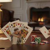 Happy Wedding Couple Photo Pokerkaarten