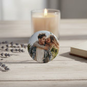 Happy Wedding Couple Photo Ronde Button 5,7 Cm