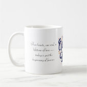 Happy Wedding Day Canvas tas – Romantisch cadeau Koffiemok (Links)