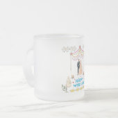 Happy Wedding Frosted Glass Coffee Mug  Matglas Koffiemok (Voorkant links)