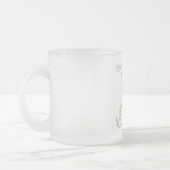 Happy Wedding Frosted Glass Coffee Mug – Romantic  Matglas Koffiemok (Links)