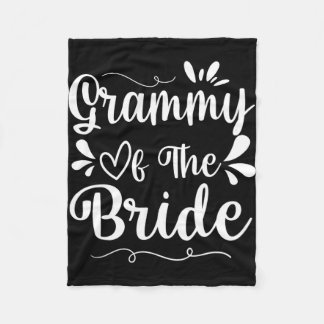 Happy Wedding Getrouwd Dag Echtgenoot Vrouw Grammy Fleece Deken