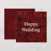 Happy Wedding Greeting Cards  Feestdagenkaart (Voorkant / Achterkant)