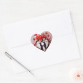 Happy Wedding Heart Stickers (Envelop)