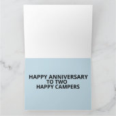 HAPPY WEDDING JUBILEUM CAMPER BIG KAART (Binnen)