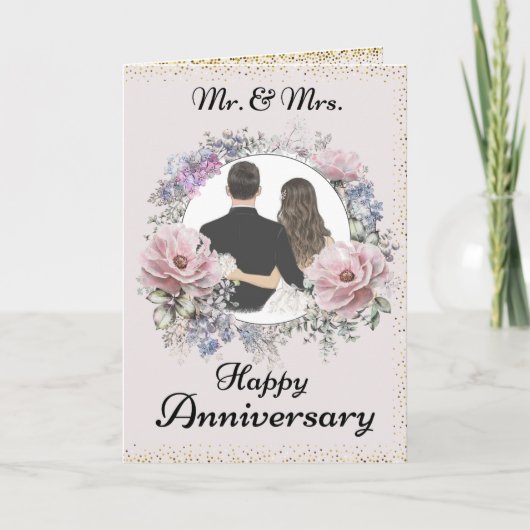 HAPPY WEDDING JUBILEUM KAART (Voorkant)