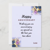 Happy Wedding Jubileum Kaart (Voorkant)