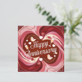 Happy Wedding Jubileum Kaarten Elegant (Staand voorkant)