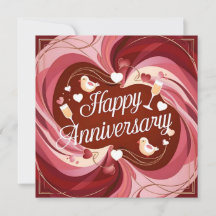 Happy Wedding Jubileum Kaarten Elegant