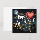 Happy Wedding Jubileum Kaarten Elegant (Voorkant / Achterkant)