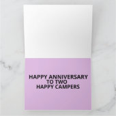HAPPY WEDDING JUBILEUM RETRO CAMPER BIG KAART (Binnen)
