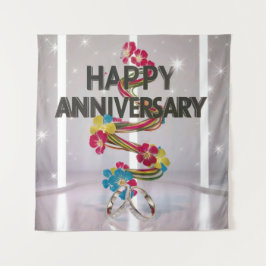 Happy Wedding Jubileum tapijt Wandkleed