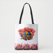 HAPPY WEDDING JUBILEUM TOTE BAG (Voorkant)