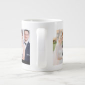 "Happy Wedding" Jubileum Verloving Paar Grote Koffiekop (Achterkant)