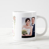 "Happy Wedding" Jubileum Verloving Paar Grote Koffiekop (Rechts)