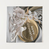 Happy Wedding Jubileum Wandkleed (Voorkant (horizontaal))