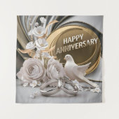 Happy Wedding Jubileum Wandkleed (Voorkant)