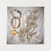 Happy Wedding Jubileum Wandkleed (Voorkant (horizontaal))