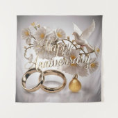 Happy Wedding Jubileum Wandkleed (Voorkant)