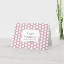Happy Wedding Jubileum witte parelkaart Kaart